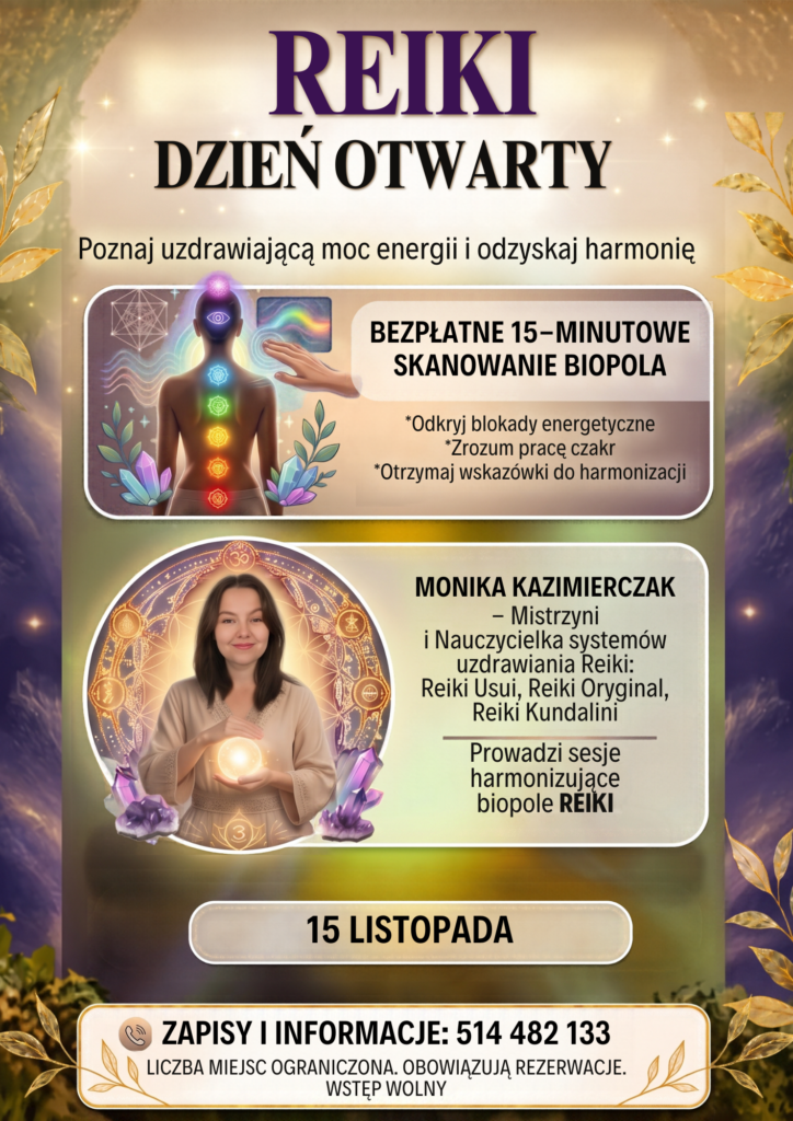 Plakat: REIKI Dzień Otwarty