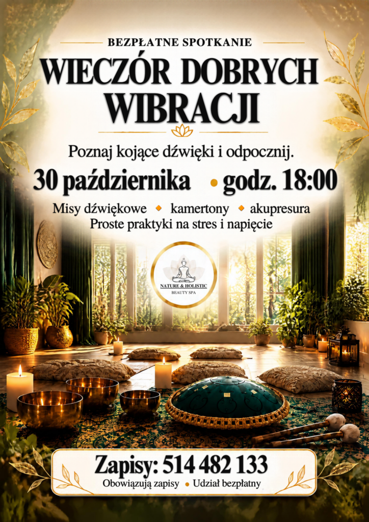 Plakat: Wieczór Dobrych Wibracji